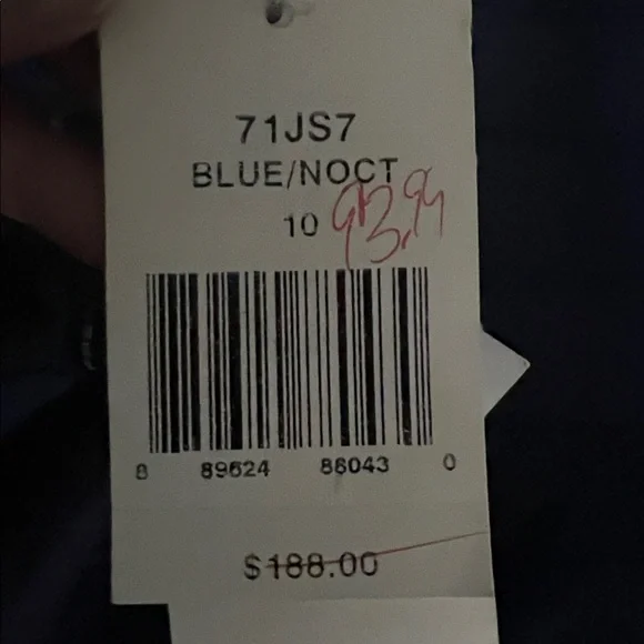 French Connection Navy and Royal Blue Midi Dress - Picture 4 of 4